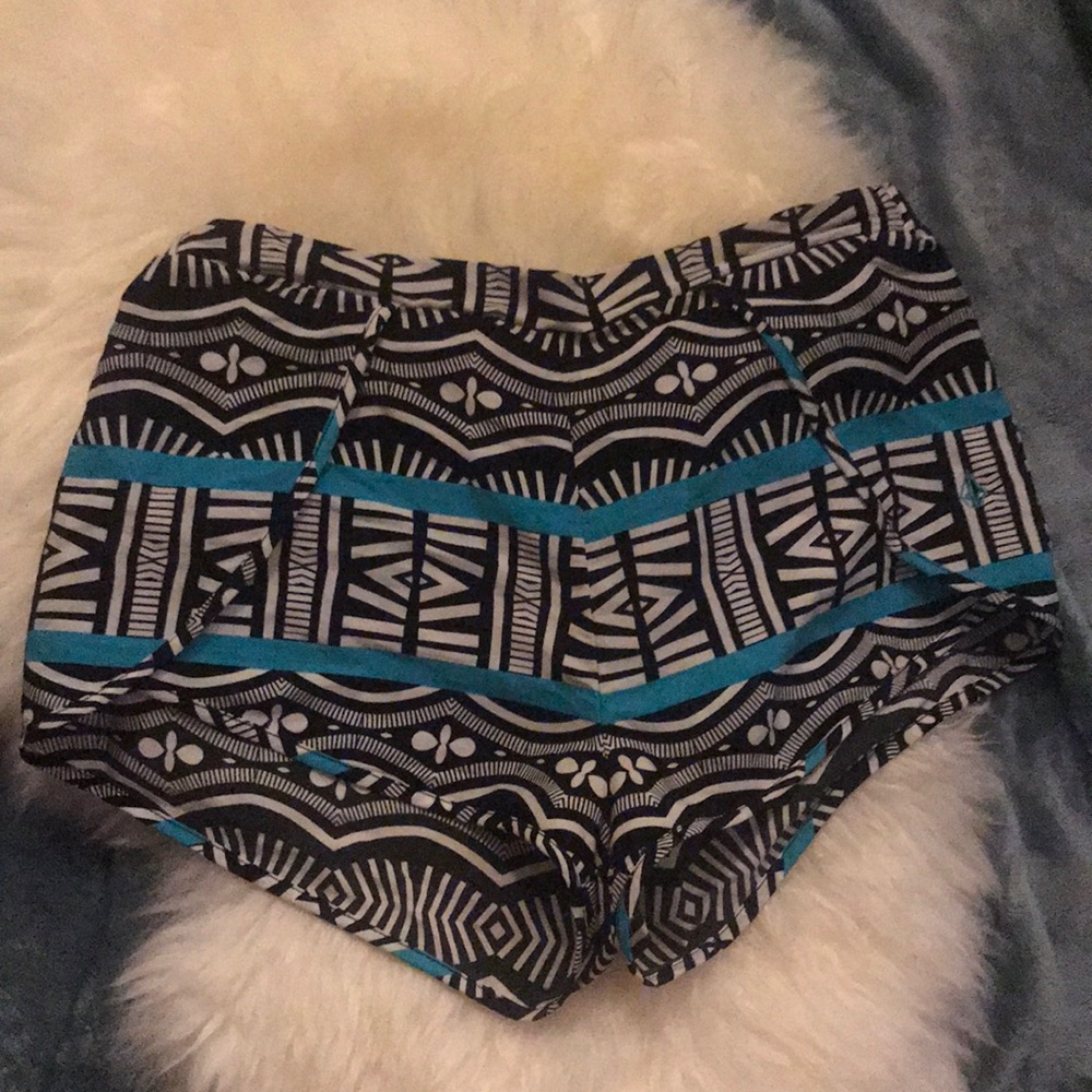 Patterned Fabric Shorts